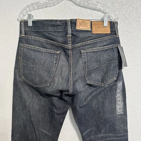 Polo Ralph Lauren The Hampton RelaxedStraight Fit Men’s Denim Blue 31 X 32 NWT